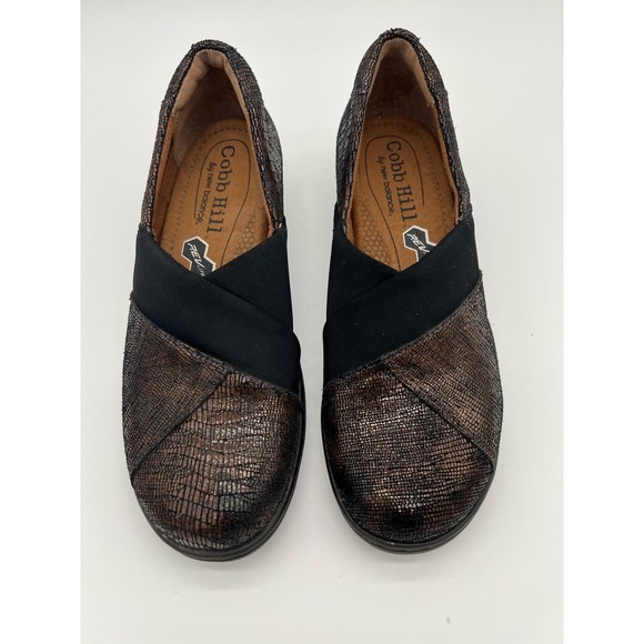Cobb Hill by New Balance Shoes - New Cobb Hill by New Balance Brown and Black Slip on Clogs Comfort Flats 7N